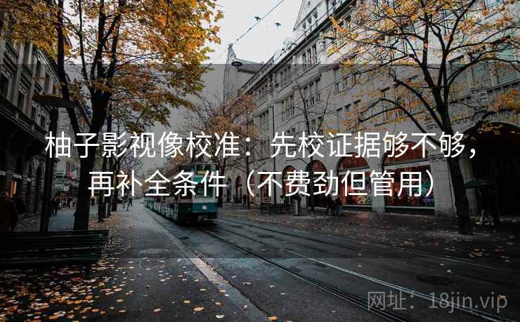 柚子影视像校准：先校证据够不够，再补全条件（不费劲但管用）